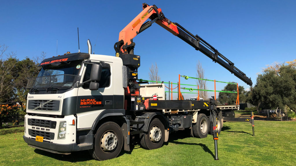 Flatbed Crane Trucks HIRAIL SERVICES